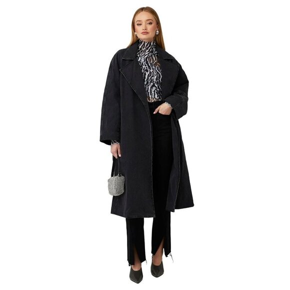 SER.O.YA Sana Top in Grey Ocelot XSmall Womens Long Sleeve Blouse - Picture 13 of 15